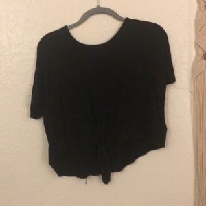 Black crop top